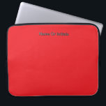 Personalise With Name Initials Red     Laptop Sleeve<br><div class="desc">Style: Neoprene Laptop Sleeve 15 inch Protect your laptop with a custom laptop sleeve. Made with 100% neoprene, these lightweight and water resistant sleeves look great with your photos, text, or designs. Great for travel or just day-to-day use, custom laptop sleeves come in three sizes to fit your device and...</div>