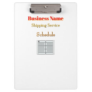 Personalise With Name Shipping Service White Clipboard