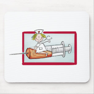 Personalise with name - The Super Nurse Mouse Pad