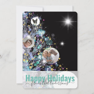 Personalise with photos and message holiday tree