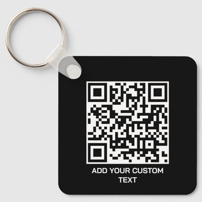 Personalise with QR Code for a Modern Touch Key Ring (Front)