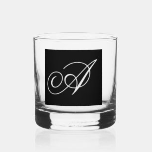 Personalise With Your Initial  Whiskey Glass
