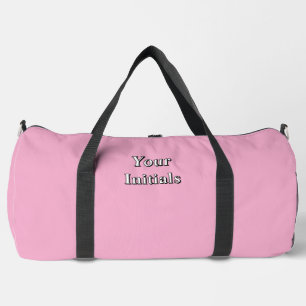 Personalise With Your Initials Pink Duffle Bag