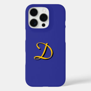 Personalise With Your Monogram Cobalt iPhone 16 Pro Case