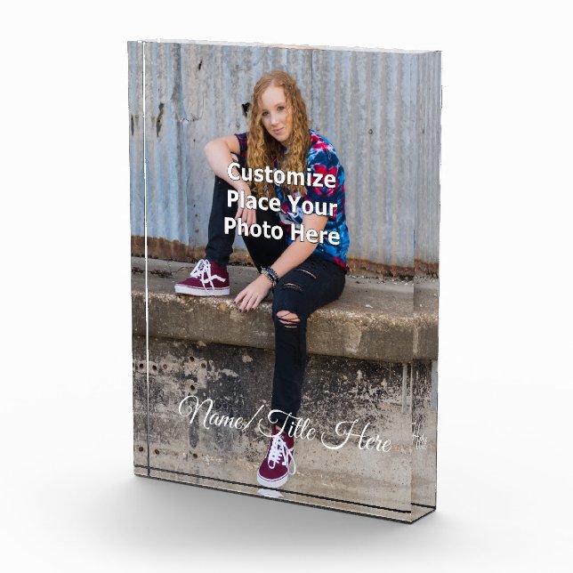 Personalise With Your Photo Photo Block (Right)