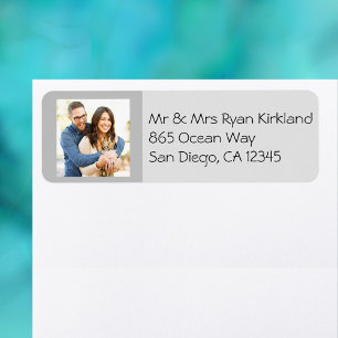 Personalise With Your Photo Return Address Label