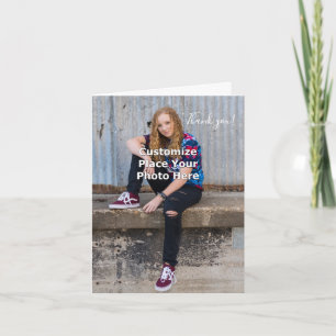 Personalise With Your Photo Thank You Card