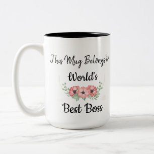 Personalise World's Best Boss Mug