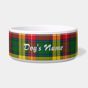 Personalise Yellow Red Green Plaid Large Dog