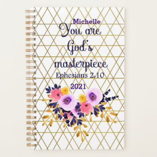 Personalise You Are God's Masterpiece Bible 2021 Planner