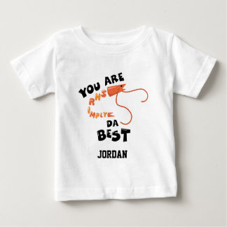 Personalise You are Shrimply Da Best Baby T-Shirt