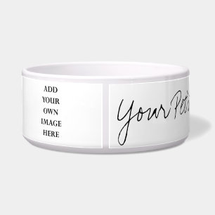 personalise your dog bowl with name & photo