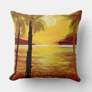 Personalise Your Favourite Beach   Sunset, Ocean T Cushion
