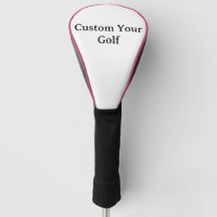 Personalise Your Golf Driver Cover Pink