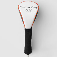 Personalise Your Golf Driver Orange Cover