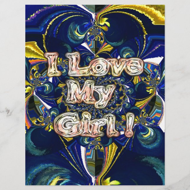 Personalise Your Love Infinity: I Love my Girl (Front)