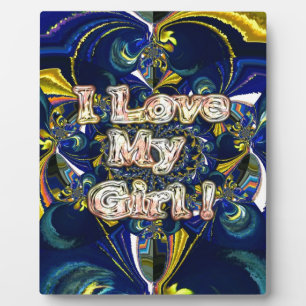 Personalise Your Love Infinity: I Love my Girl Plaque