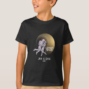 Personalise your Lovers in Space design T-Shirt