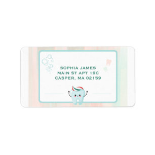 Personalise Your Mail with a Funny Teeth Cartoon Label