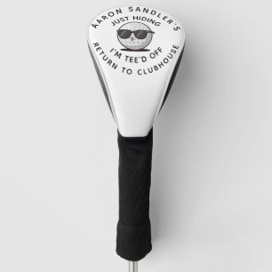 Personalise Your Name Funny Golf Ball Design Head Cover
