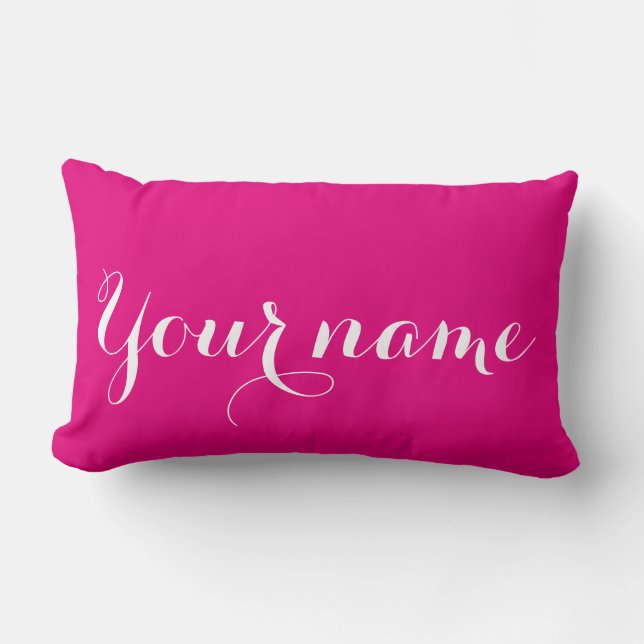 Personalise Your Name Lumbar Pillow (Front)