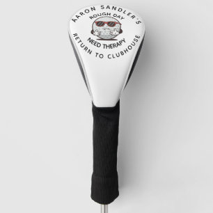 Personalise Your Name Rough Day Fun Golf Design Head Cover