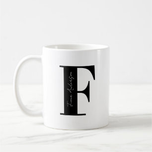 Personalise Your Name Start with F Coffee Mug