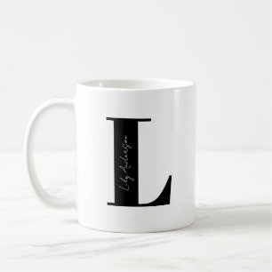 Personalise Your Name Start with Letter L Coffee Mug