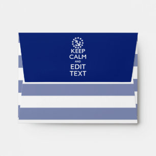 Personalise Your Nautical Keep Calm And Edit Text Envelope