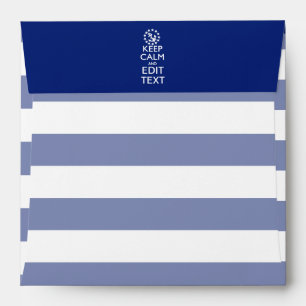 Personalise Your Nautical Keep Calm And Edit Text Envelopes