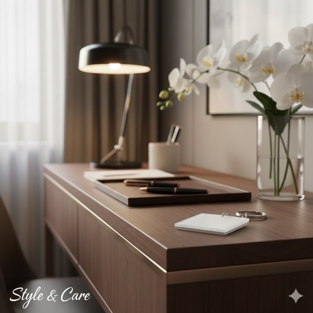 Personalise Your Own Aluminium Square Key Ring (Personalize Your Own Aluminum Square Keychain)