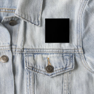 Personalise Your Own Black Square Button