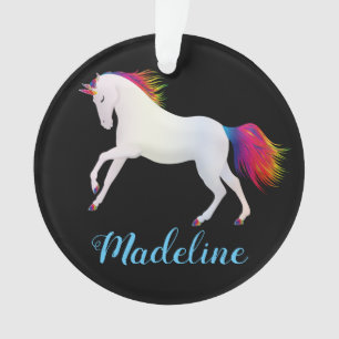 Personalise Your Own Colourful Unicorn Ornament