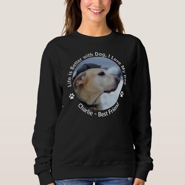 Personalise Your Own Custom Made Design Pet Photo  Sweatshirt (Front)