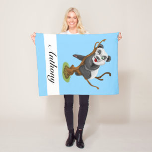 Personalise Your Own Cute Baby Panda Fleece Blanket