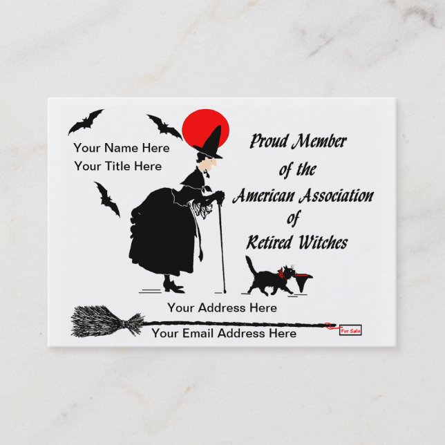 Personalise your own humourous calling card (Front)