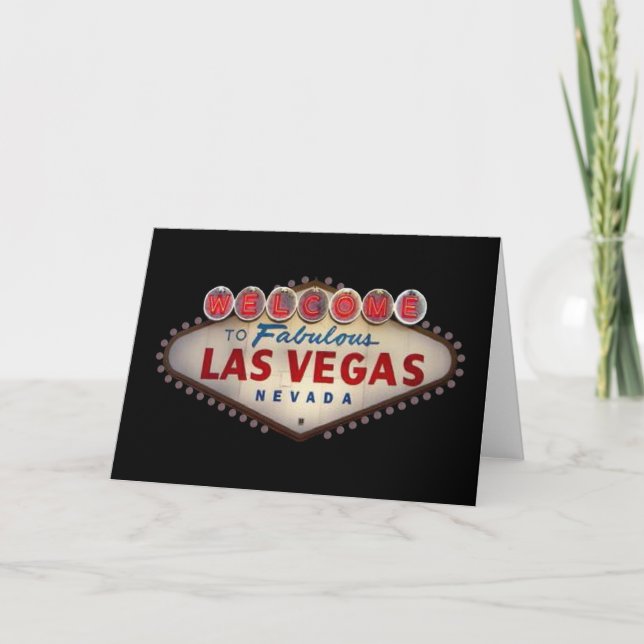 Personalise your Own Las Vegas Card (Front)