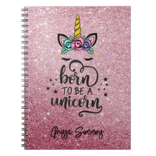 Personalise Your Own Magical Unicorn Notebook