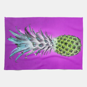 Personalise your own pineapple tea towel