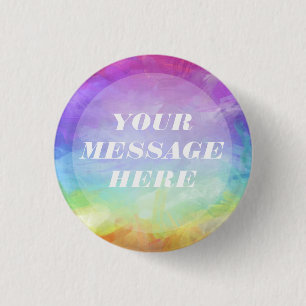 Personalise your own Rainbow 3 Cm Round Badge
