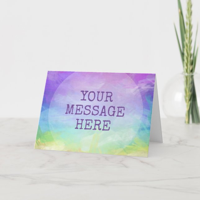 Personalise your own Rainbow  Card (Front)