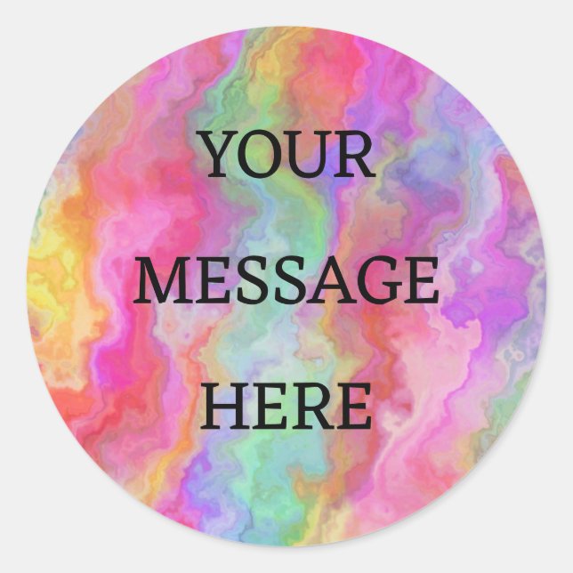 Personalise your own Rainbow  Stickers (Front)