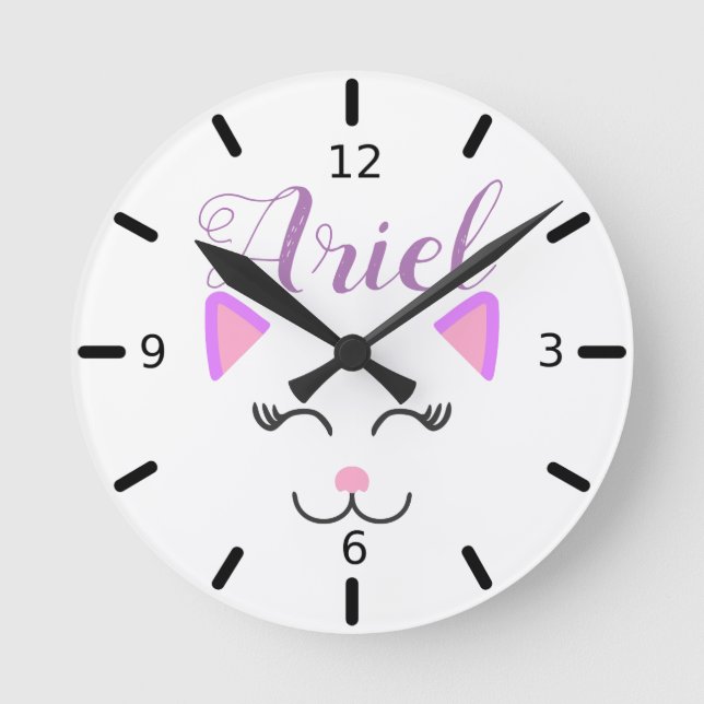 Personalise your own round clock (Front)