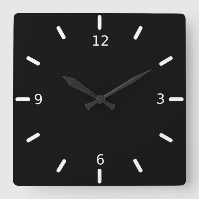 Personalise your own square wall clock (Front)