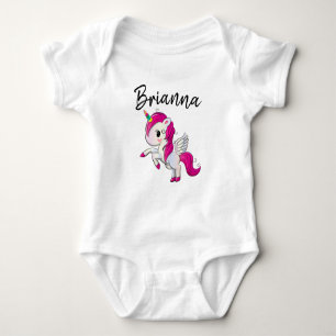 Personalise Your Own Unicorn Baby Bodysuit
