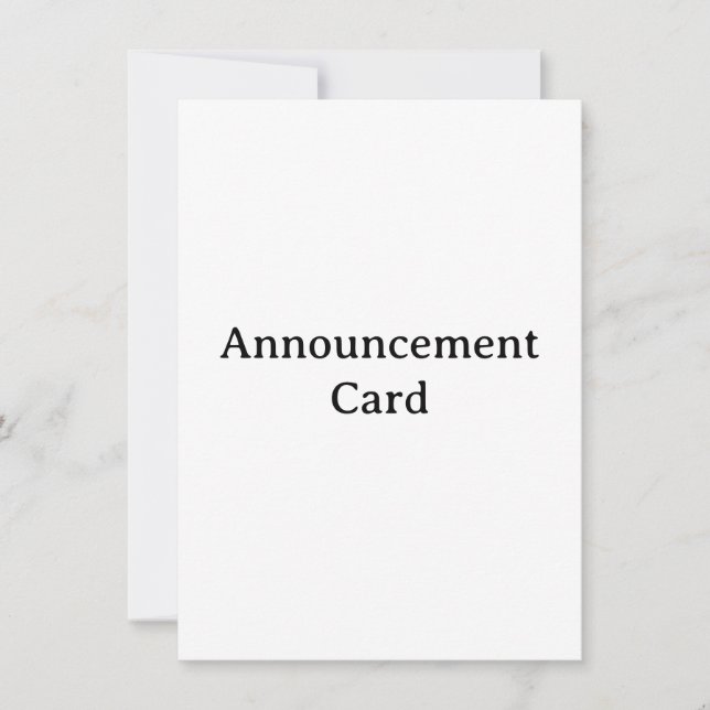Personalise Your  Squared 4.5" x 6.25" Announcement (Front)