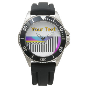 Personalise Your Text Piano Keys Men Teens White Watch