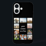 Personalised 10 Photo Collage iPhone 16 Case<br><div class="desc">Create your own personalised photo collage iPhone case with 10 of your favourite photos and custom text.</div>