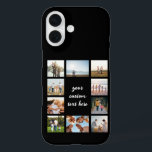 Personalised 10 Photo Collage iPhone 16 Case<br><div class="desc">Create your own personalised photo collage iPhone case with 10 of your favourite photos and custom text.</div>