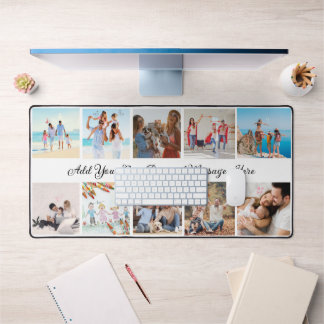 Personalised 10-Photo Collage Desk Mat